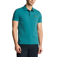 Lyle & Scott -Kontrastklick -Golfpolo -Hemd - Albatross/Jet Black