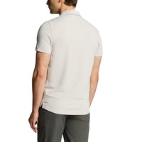 Lyle & Scott Contrast Placket Golf Polo Shirt - Pebble/Contour Pink