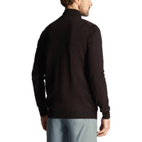 Lyle & Scott Merino 1/4 Zip Pullover - Jet Black