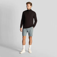 Lyle & Scott Merino 1/4 Zip Pullover - Jet Black
