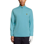 Lyle＆Scott Core Quarter Zip Golf Midlayer -Aquamarine
