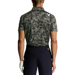 Lyle & Scott Digital Floral Golf Polo Shirt - Jet Black