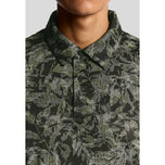 Lyle & Scott Digital Floral Golf Polo Shirt - Jet Black
