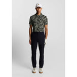 Lyle & Scott Digital Floral Golf Polo Shirt - Jet Black