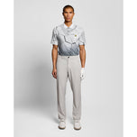 Lyle & Scott Geometrisches Print Golf Polo -Shirt - Ultimate Grey