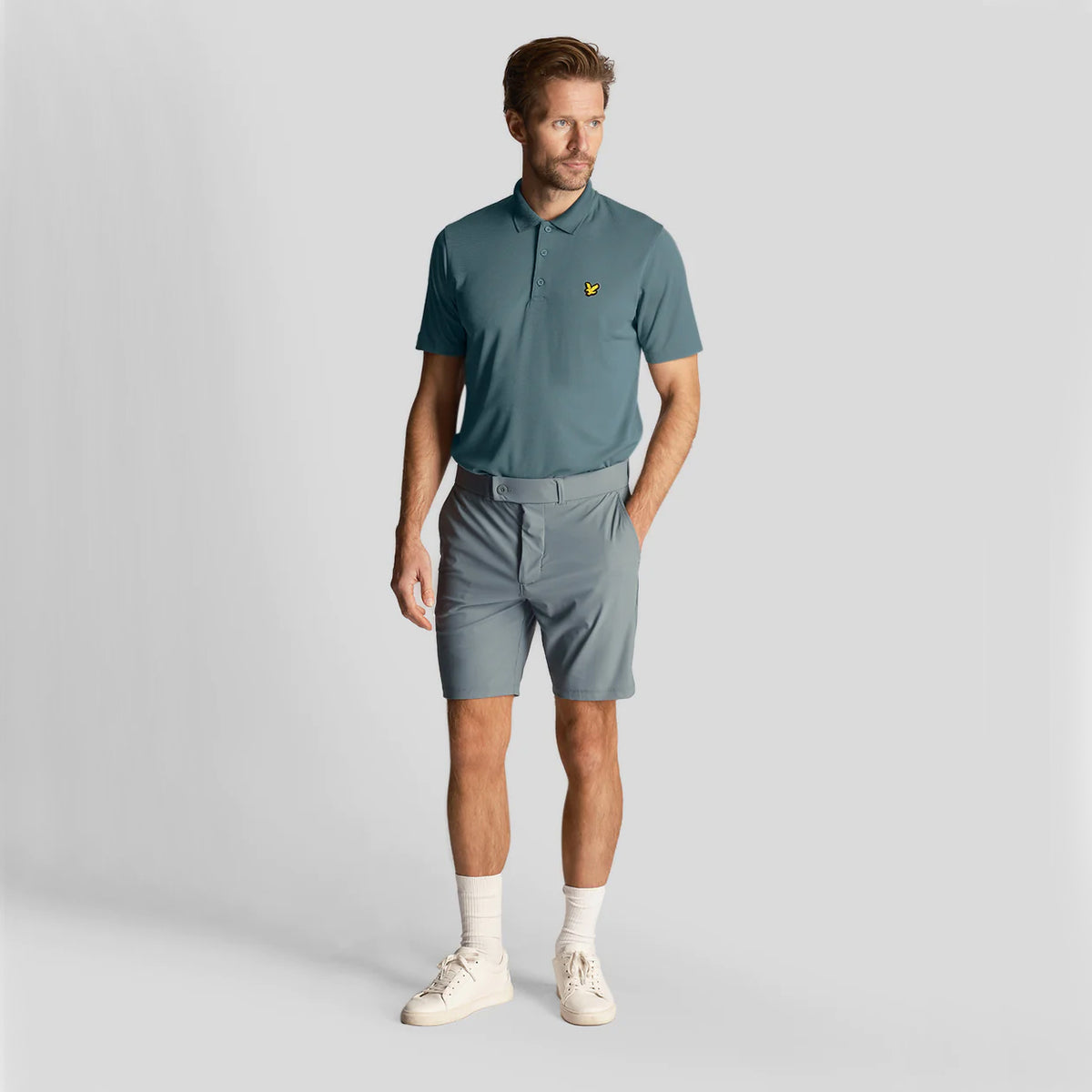 Lyle & Scott Golf Tech Polo Shirt - Eisenblau
