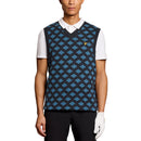 Lyle &amp; Scott Golf gegen Neck Baumwolle Argyle Weste - Dunkle Marine