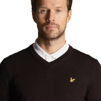 Lyle & Scott Golf Merino Mischung gegen Nackenpullover - Jet Black