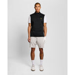 Lyle＆Scott Half Zip Windjammer高尔夫中心 - 喷气黑色
