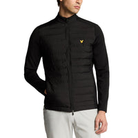 Lyle & Scott Hybrid gesteppt Full Reißverschluss -Golfjacke - Jet Black