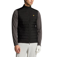 Lyle & Scott Hybrid gesteppt Full Reißverschluss Golfweste - Jet Black