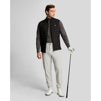 Lyle & Scott Hybrid gesteppt Full Reißverschluss Golfweste - Jet Black
