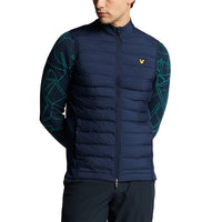 Lyle & Scott Hybrid gesteppt Full Reißverschluss Golfweste - Ryder Blue