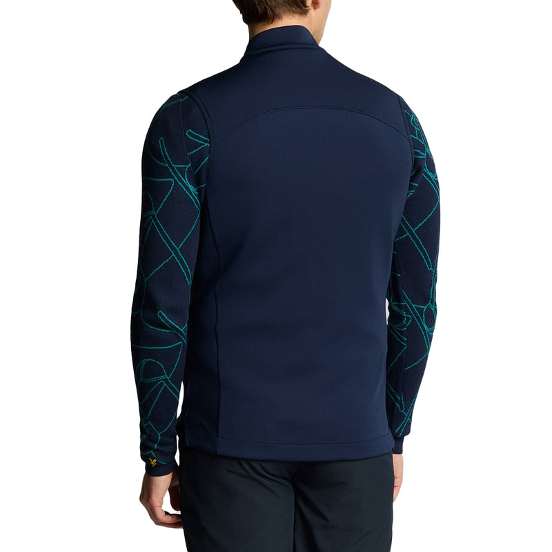 Lyle & Scott Hybrid gesteppt Full Reißverschluss Golfweste - Ryder Blue