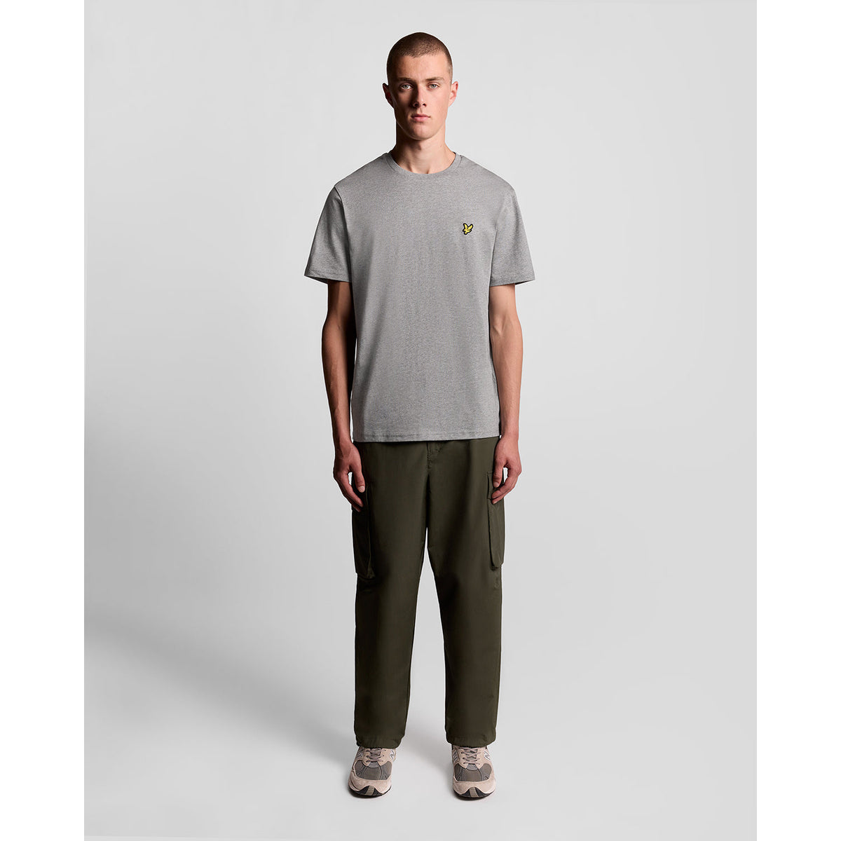 Lyle & Scott Plain Golf T -Shirt - hellgraue Mergel