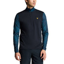 Lyle &amp; Scott gedruckte Kontur Golf Midlayer - Dark Navy