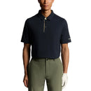 Lyle &amp; Scott Shank Button Golf-Poloshirt – Dunkelmarineblau/Sonnenaufgangsgelb