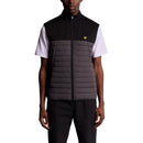 Lyle &amp; Scott Sports Fleece Hybrid Golf Weste – Jet Black/Granite