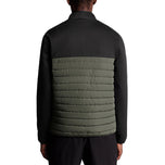 Lyle & Scott Sports Fleece Hybrid Golf Jacket - Jet Black/Granite