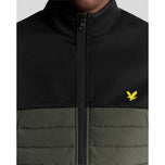 Lyle & Scott Sports Fleece Hybrid Golf Jacket - Jet Black/Granite
