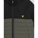 Lyle & Scott Sports Fleece Hybrid Golf Jacket - Jet Black/Granite