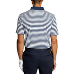 Lyle & Scott Striped Golf Polo Shirt - Weiß/Aquamarin