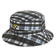 Lyle & Scott Tartan Bucket Golf Hat – Tiefschwarz/Weiß