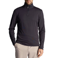 Lyle & Scott Tonal Eagle Tech 1/4 ZIP MIDLAYER - DARK NAVY