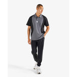 Malbon Performance Pique Golf-Poloshirt – Hellschwarz/Schwarz