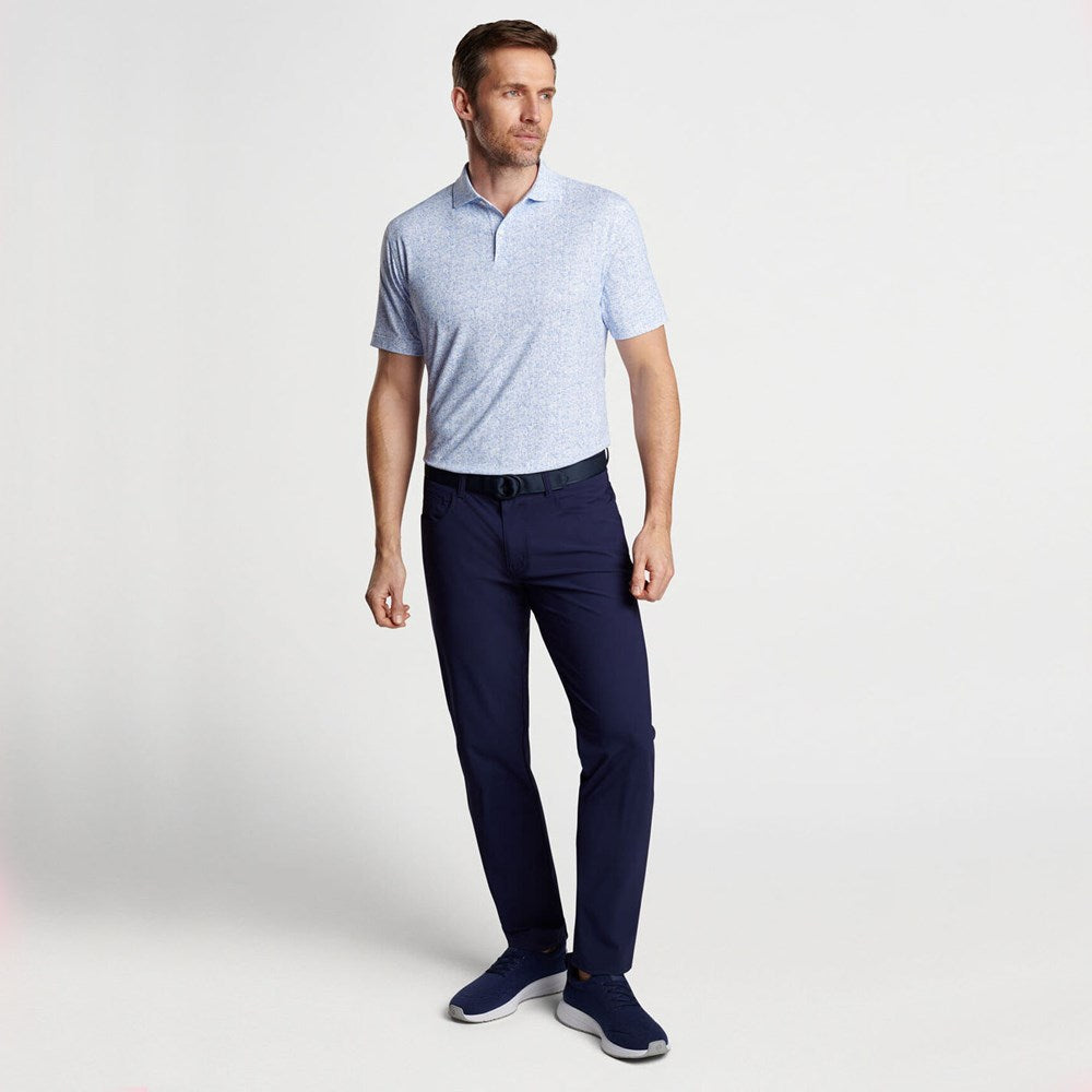 Peter Millar Switching Gears Performance Jersey Polo Golfhemd - Weiß