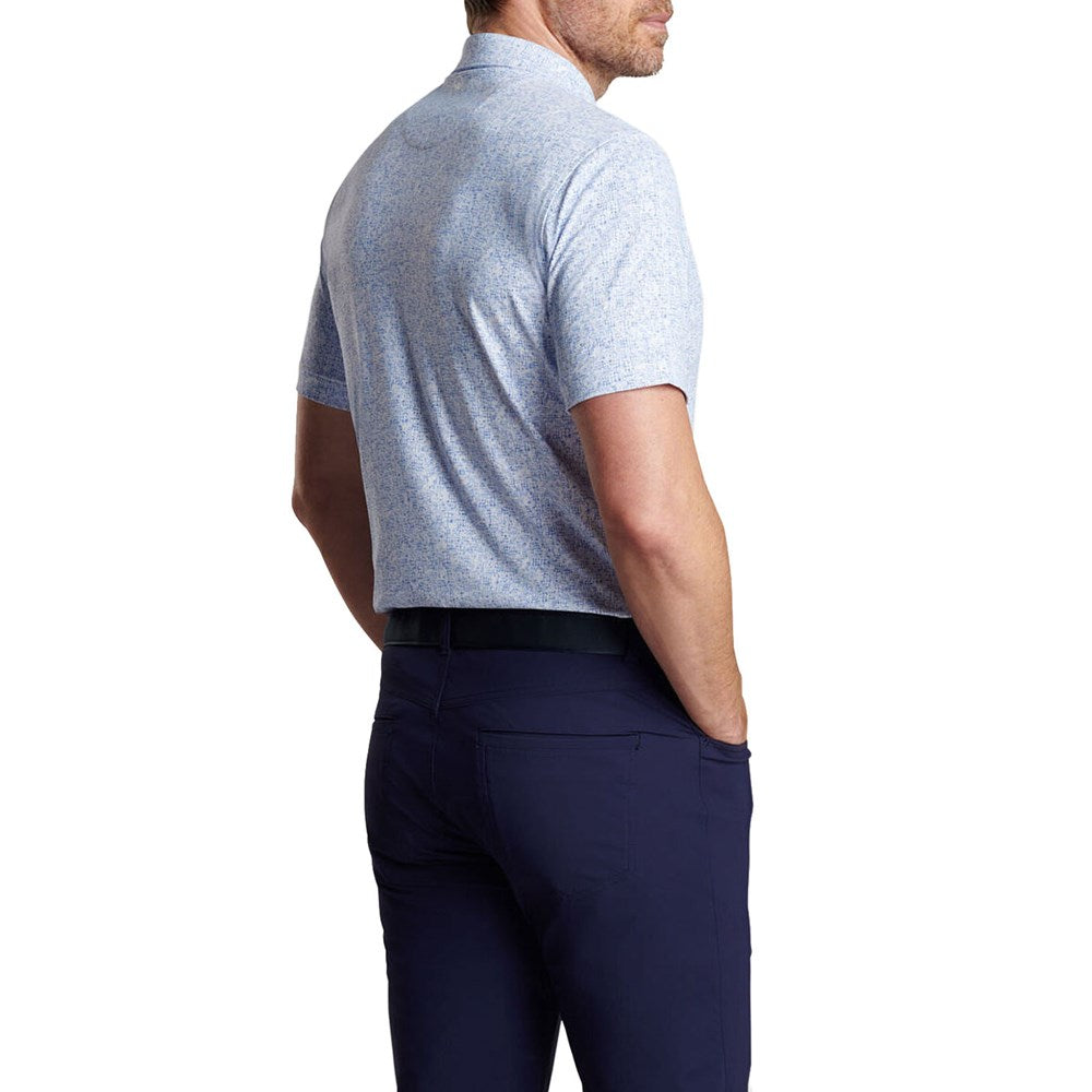 Peter Millar Switching Gears Performance Jersey Polo Golfhemd - Weiß