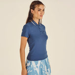 Malbon Women's Paloma Golf Polo Shirt - Vintage Indigo