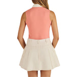 Malbon Women's Claudia Golf Polo Shirt - Coral Haze