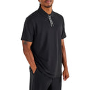 Malbon Golf-Poloshirt mit Blockleiste – Schwarz