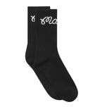 Malbon Bon Script Golfsocken – Schwarz