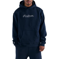 Malbon Fesque Golf Kapuzenpullover – Marineblau