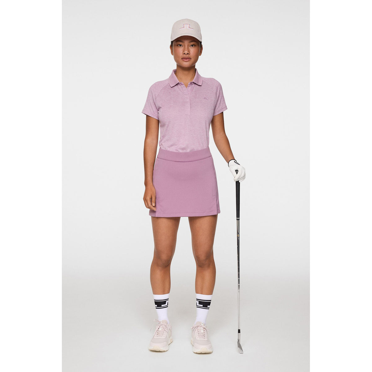 J.Lindeberg Women's Minnie Golf Polo -Hemd - sehr Traubenmischung