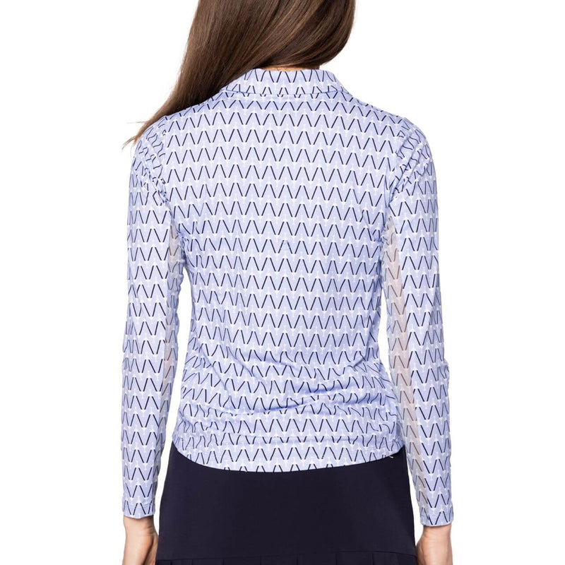 Golftini Frauen cooles Mädchen Langarm Golf Polo -Hemd - Nauti & schön