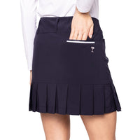Golftini Frauen Susan 17,5 "Full Falten Golf Skort - Marine