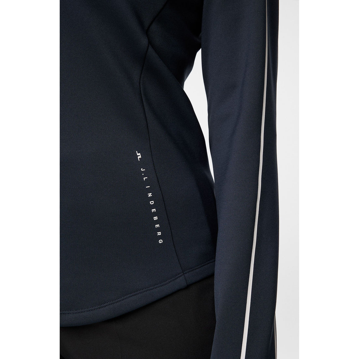 J.Lindeberg Women's NEFE Viertel Zip Golf Mid Layer - JL Navy