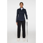 J.Lindeberg Women's NEFE Viertel Zip Golf Mid Layer - JL Navy