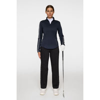 J.Lindeberg Women's NEFE Viertel Zip Golf Mid Layer - JL Navy