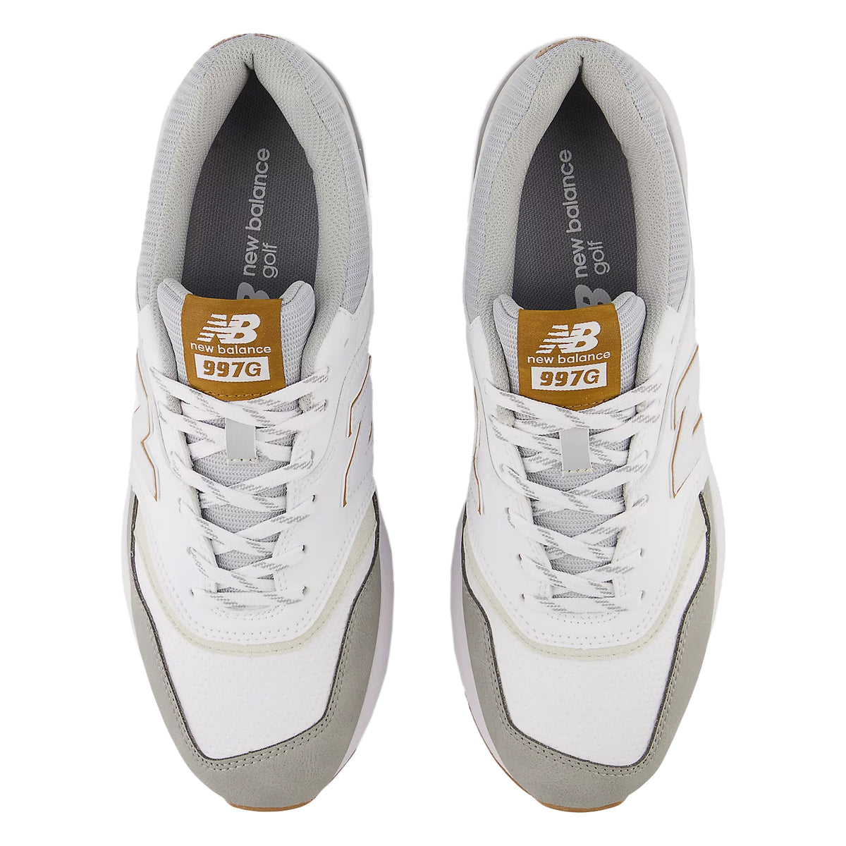New Balance 997 Spikeless Wide (EE) Golf Shoes - White/Grey