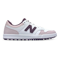 New Balance Women's 480 Spikeless Golf Schuhe -Weiß/hellrosa