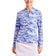 Nivo Frauen Lolita UV Langarm Langarm Mock Neck Golf Hemd - Kobalt