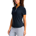 Nivo Damen Naila II Golf-Poloshirt – Schwarz