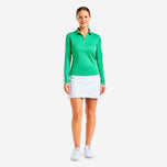 Nivo Frauen Nina Livcool Langarm Mock Neck Golf Hemd - klassisches Grün