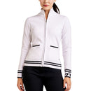Nivo Women's Scarlet Full Zip Knitted Golf Cardigan - White