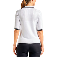 Nivo Frauen Vy Pullover Golf Polo Shirt - Weiß