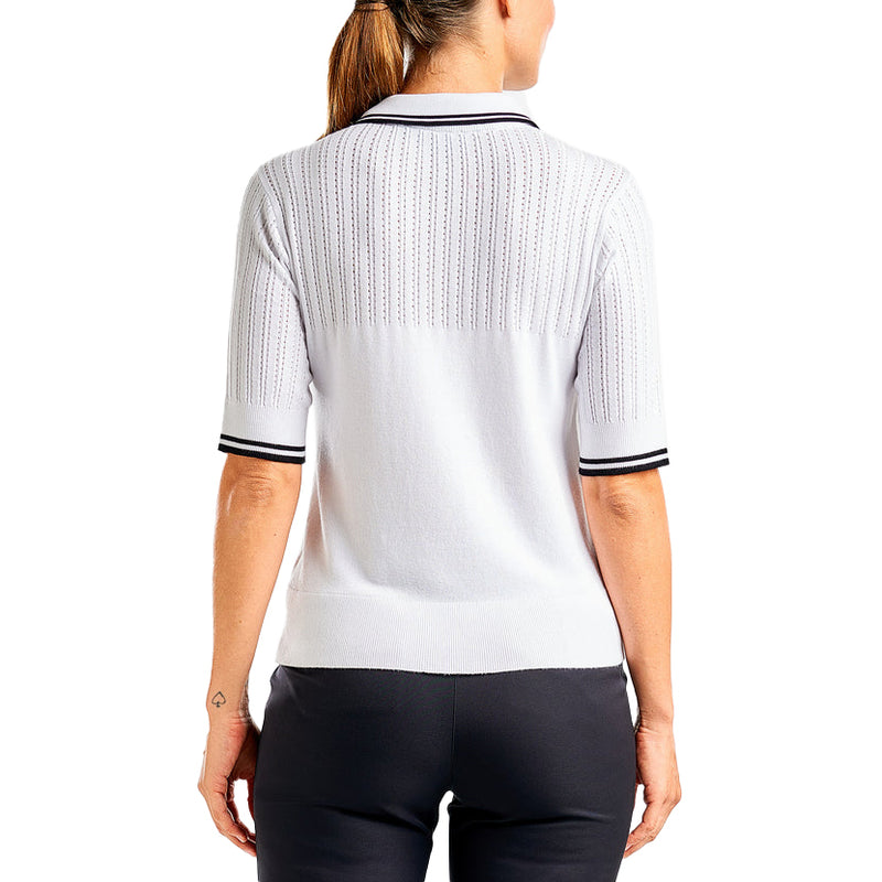 Nivo Frauen Vy Pullover Golf Polo Shirt - Weiß